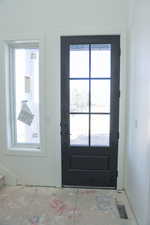 View of doorway to outside