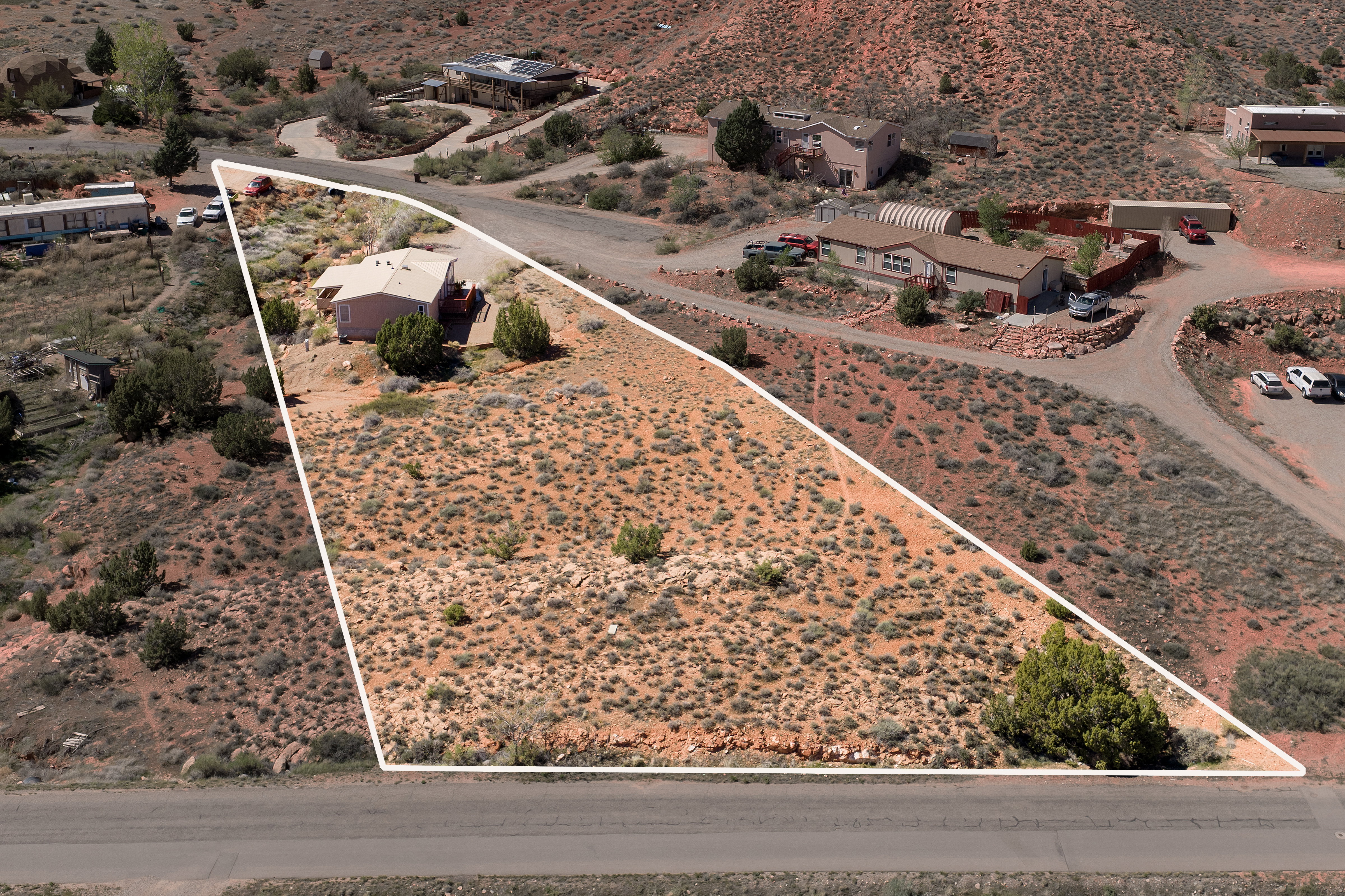 Aerial view of property.