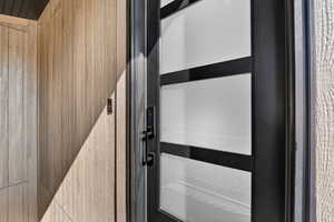 View of exterior entry