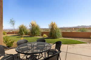 Covered Patio with Zion Views