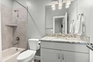 Private Ensuite Bathroom for Bedroom 3 with Tub Shower