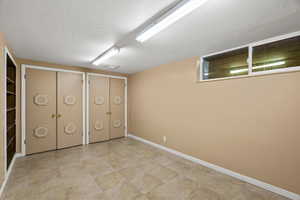 Finished below grade area with baseboards