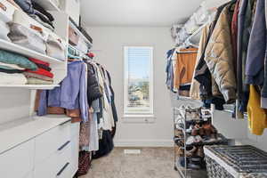 Primary walk in closet