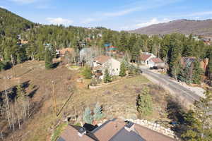 Drone / aerial view of mountains