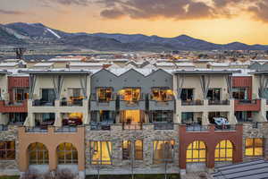 View of building exterior with a mountain view