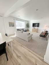 Living area with baseboards
