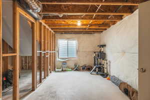 View of below grade area