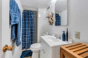 Bathroom #3 has walk-in shower