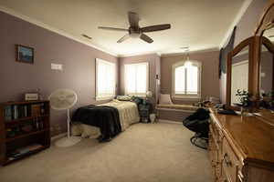 Bedroom with  a ceiling fan