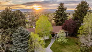 Bird's eye view of mountains
