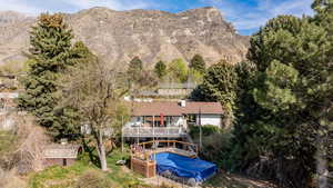 Aerial view of mountains