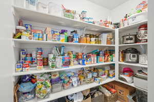 View of kitchen pantry