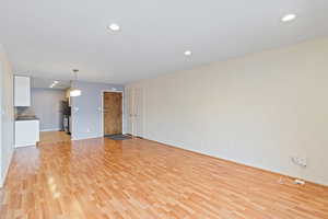 Living room with additional can lighting