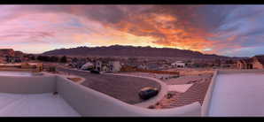 Views for Rooftop deck at sunset