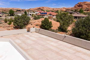 Rooftop deck with water, power, gas, and amazing views