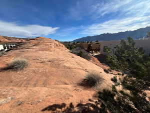 Massive Rock formation in backyard