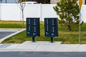 View of home's community with mail area.