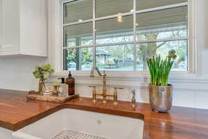 Beautiful brass kitchen faucet