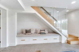 Reading nook with storage