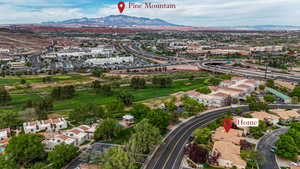 Aerial view showing proximity to Pine Mountain and surrounding area