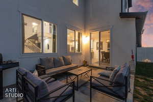 View of patio / terrace featuring an outdoor hangout area