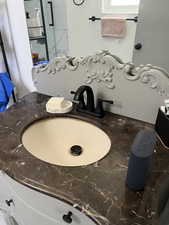 Primary bathroom with vanity