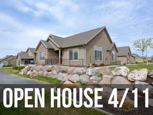 South side of home and front door.