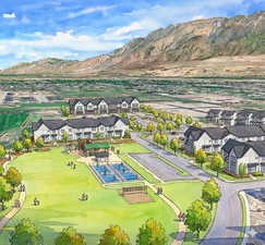 Bird's eye view of mountains