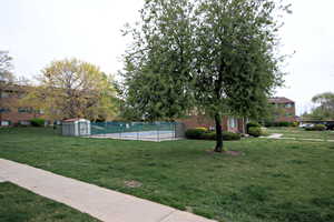 Surrounding community with a pool