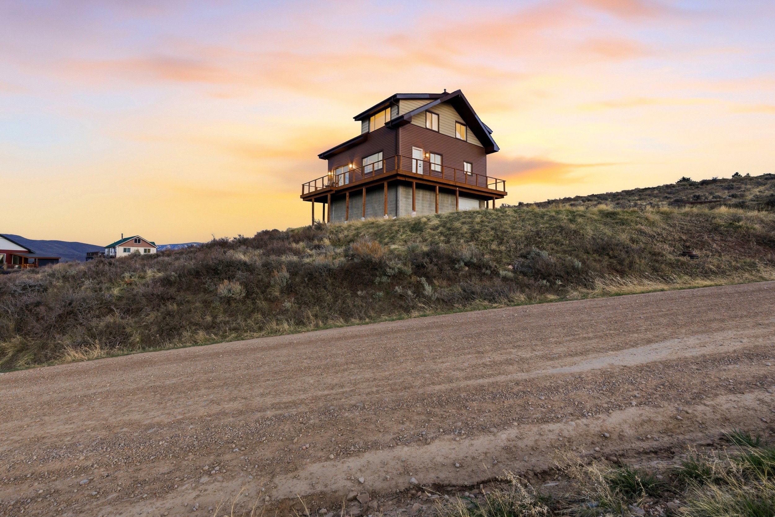Rear view of property