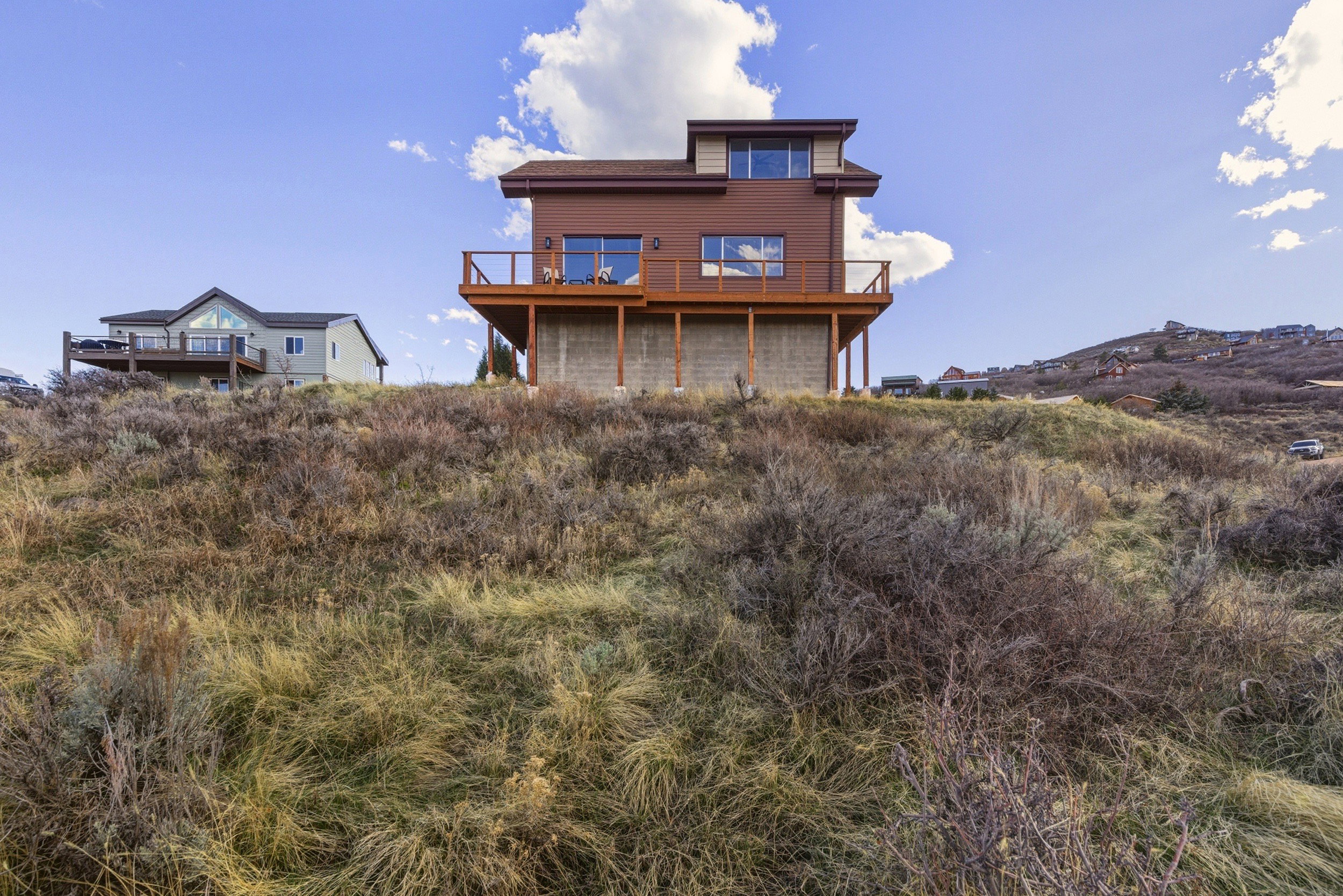 Rear view of property