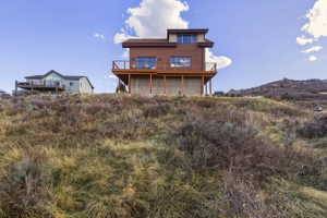 Rear view of property