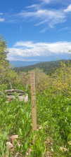 Top center of lot stake