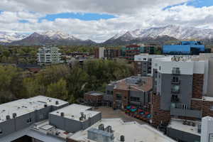 View of urban area featuring a mountainous background