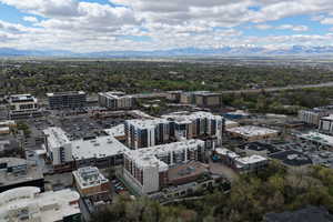 View of urban area with a mountainous background