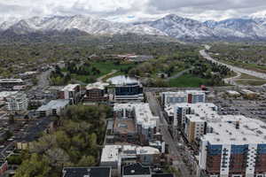 View of urban area featuring a mountainous background