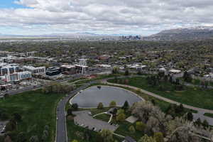 View of urban area with a mountainous background