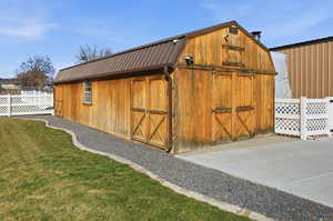 View of outdoor structure