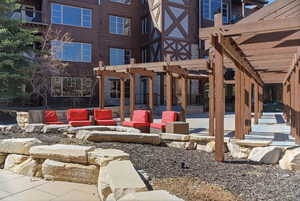 View of patio / terrace featuring a pergola