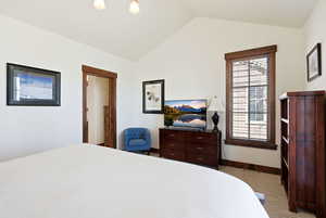 Bedroom with baseboards