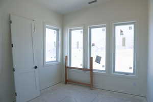 Entryway with baseboards