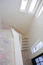 Staircase with healthy amount of natural light
