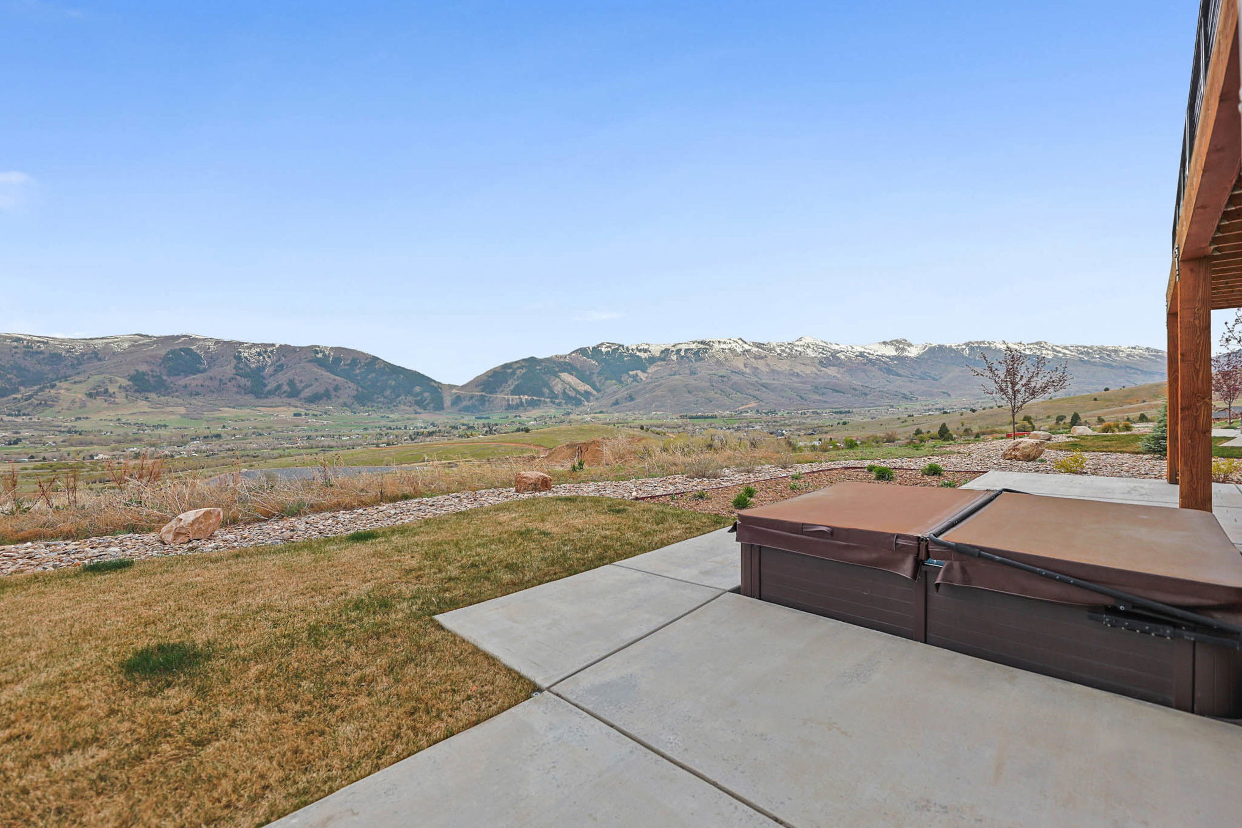 View of mountain background