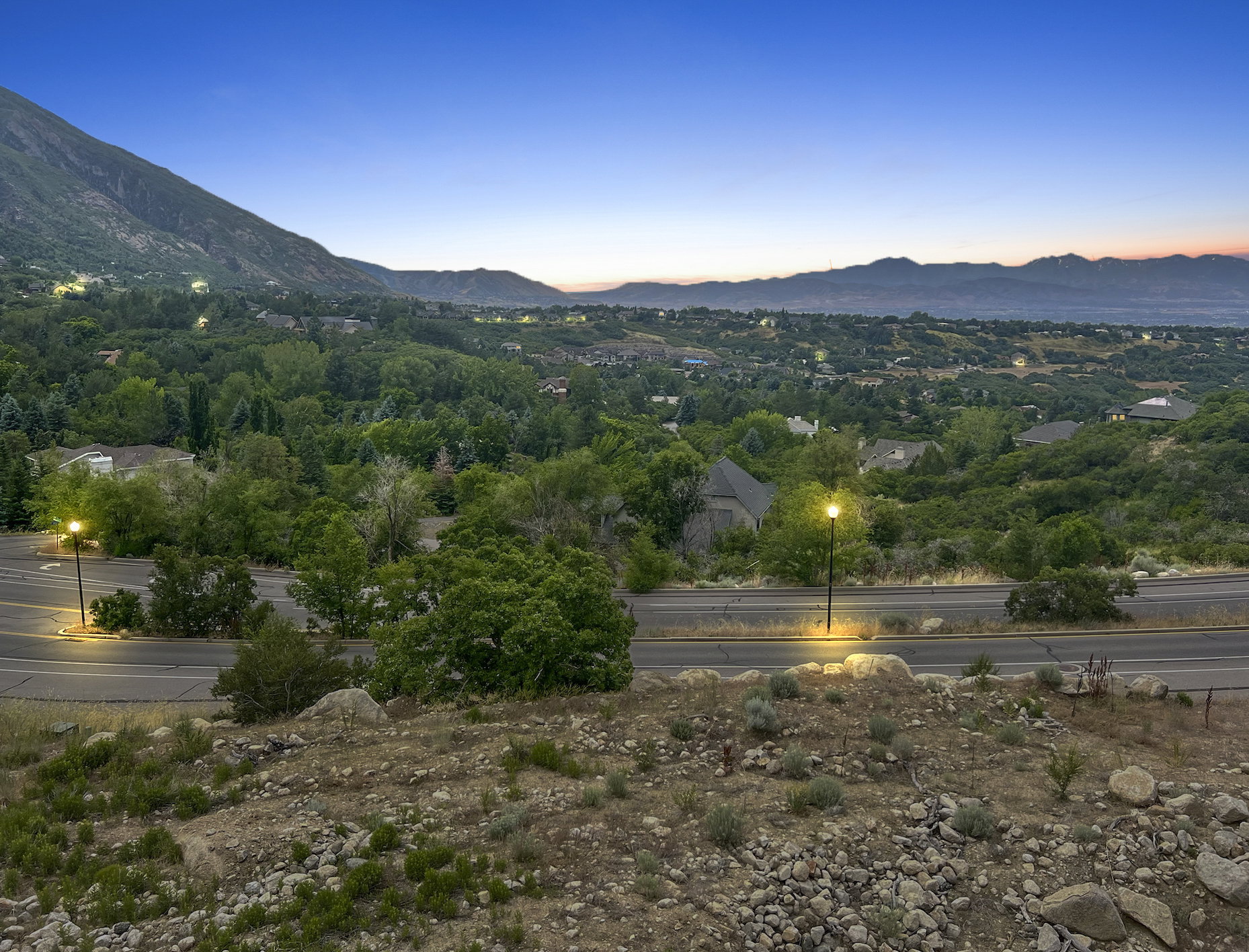 View of mountain background