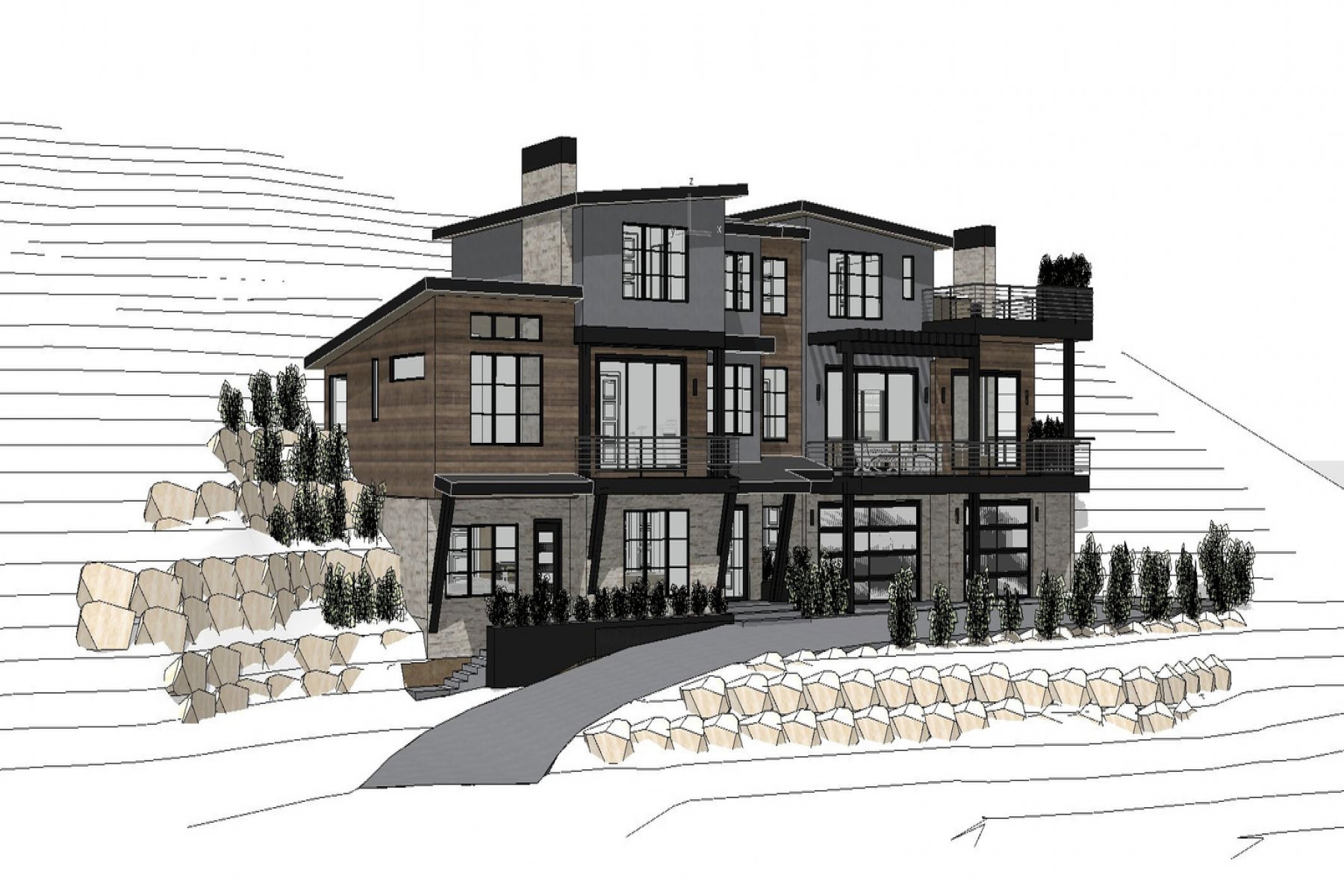 View of spec residence