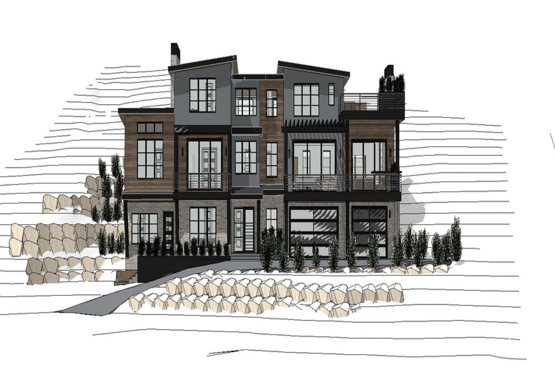 View of spec residence