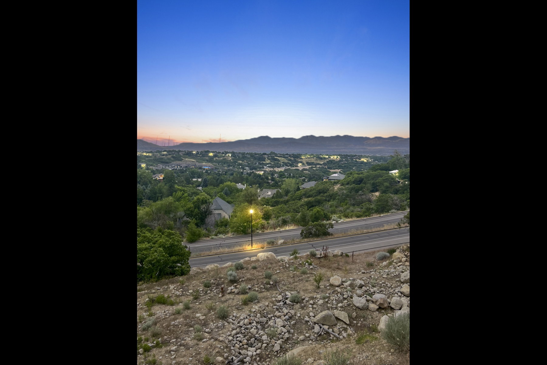 View of mountain background