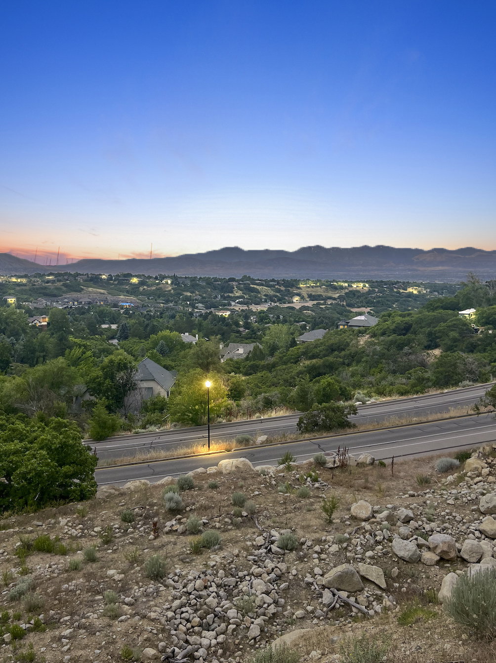 View of mountain background