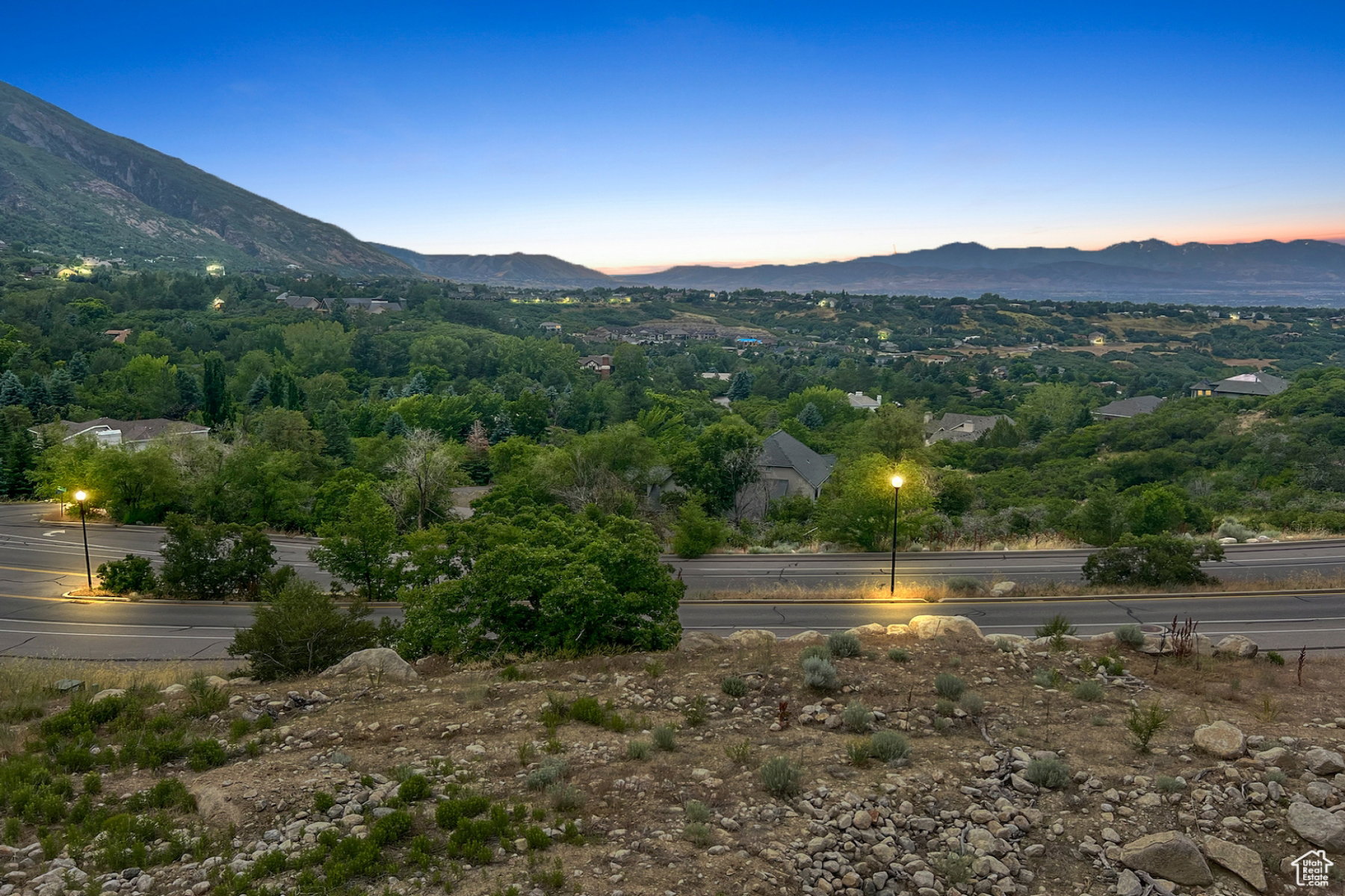 View of mountain background