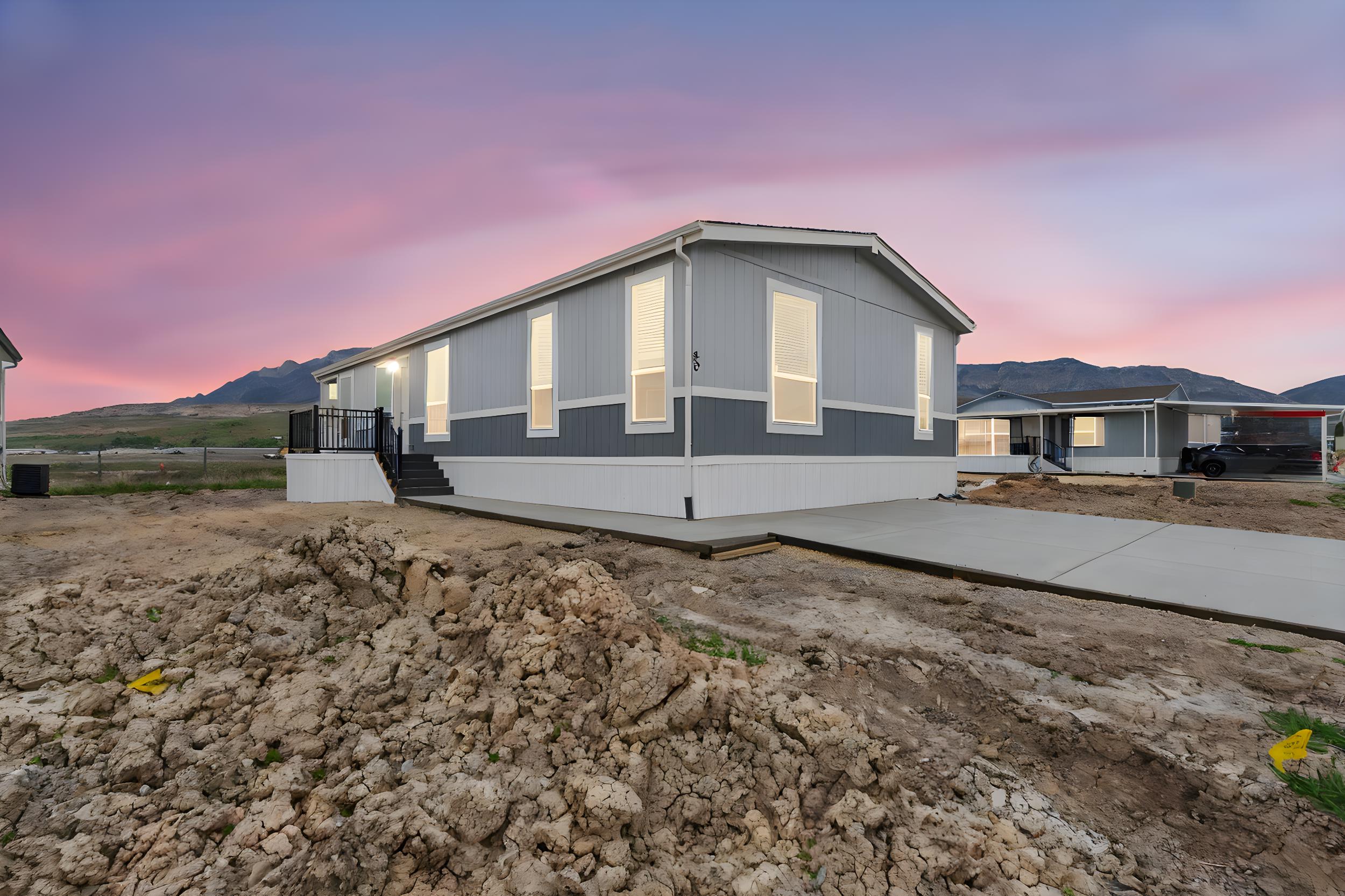 View of front facade featuring a mountain view
